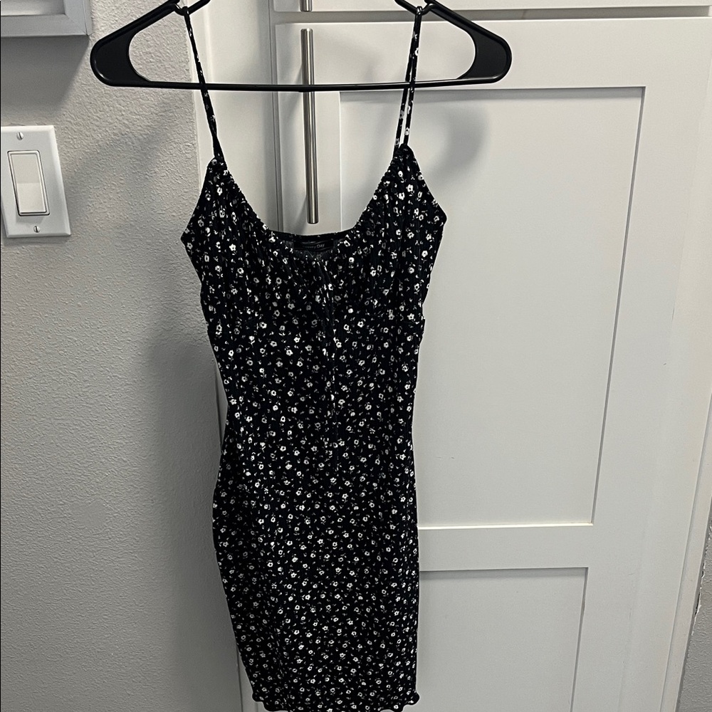Floral Black Dress